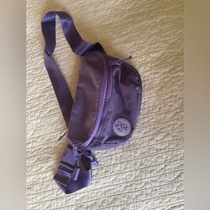 Baboon to the Moon Fanny pack in deep violet